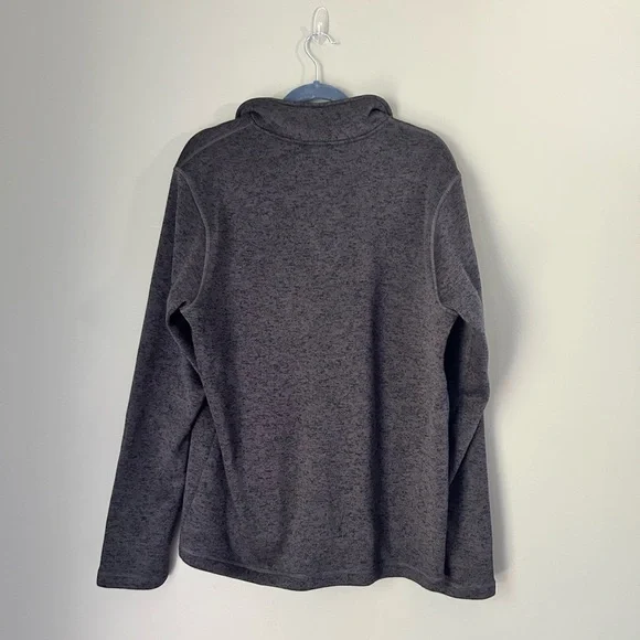 Eddie Bauer Men’s Large Pullover Jacket | Charcoal | Chest Zipper Pocket - Picture 7 of 7